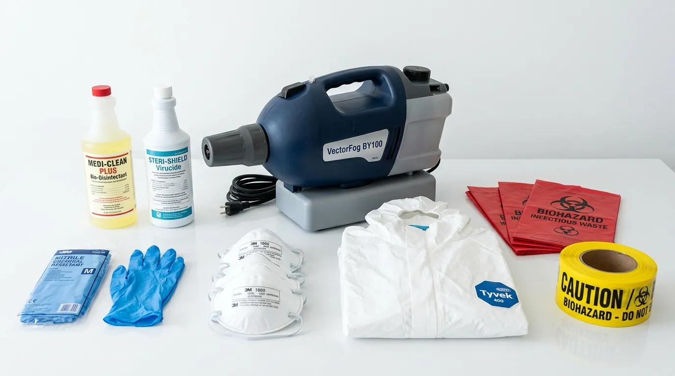 Professional biohazard remediation crew working in Federal Heights